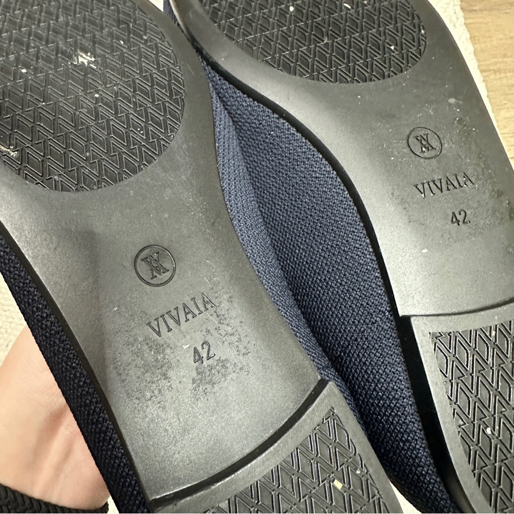 VIVAIA navy blue knit ballet flats SIZE 42 - Picture 5 of 5